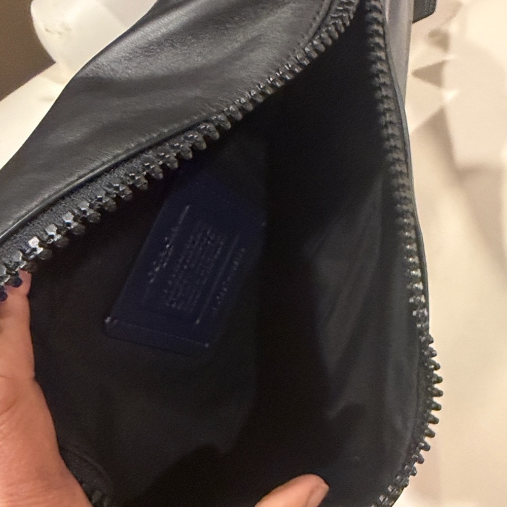 NWT Large Coach Warren Colorblock Leather and Signature Canvas Belt Bag - Picture 11 of 16